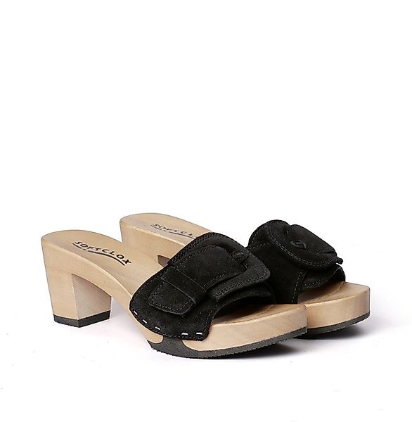 Softclox RONJA Kaschmir schwarz (hazelnut) Pantolette günstig online kaufen
