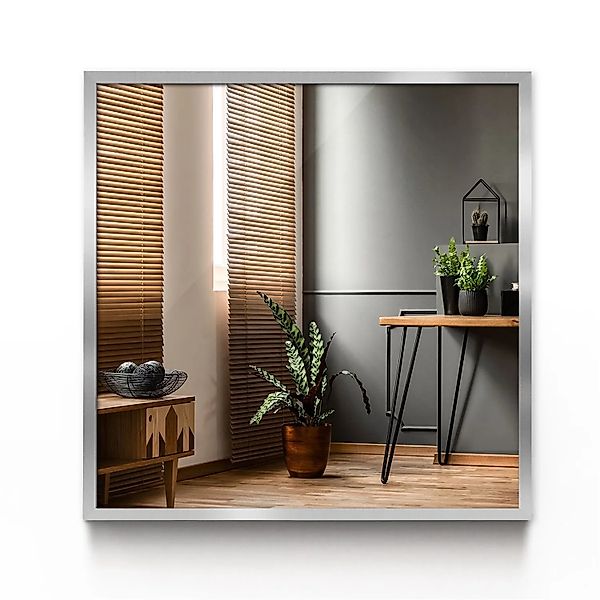 Tulup Spiegel mit Rahmen Wandspiegel mit Rahmen 50x50 cm Moderner Rechtecks günstig online kaufen