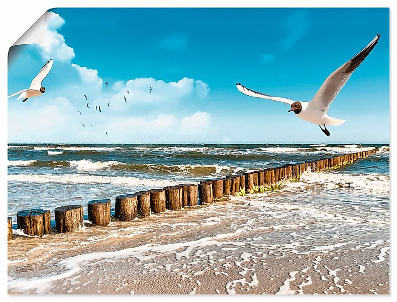 Artland Wandbild "Ostsee" Gewässer 1 Stk. tlg. als Leinwandbild, Poster, Wa günstig online kaufen
