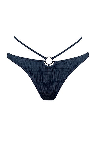 Watercult Strapped High-Low Bikini-Slip Solid Crush 38 blau günstig online kaufen
