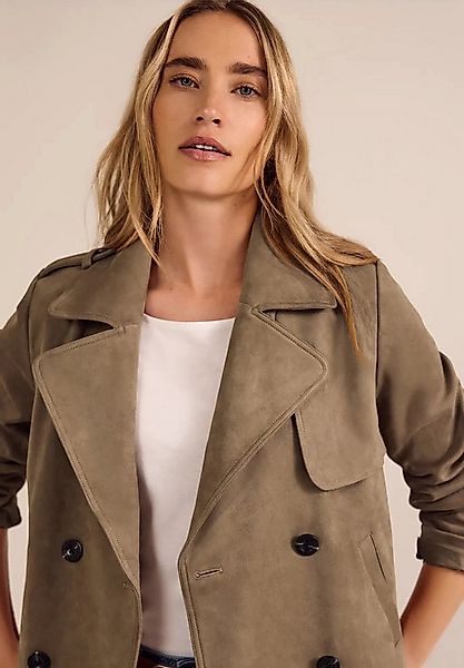 STREET ONE Trenchcoat Trenchcoat aus Velour (1-tlg) günstig online kaufen