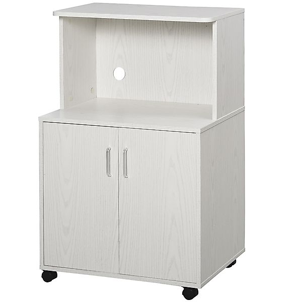 HOMCOM Küchenschrank Mikrowellenschrank Sideboard mit Rollen Büroschrank Kü günstig online kaufen