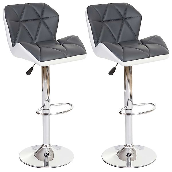 PROREGAL 2er-Set Barhocker Mit Lehne Sitzhöhe 62-83cm Höhenverstellbar Kuns günstig online kaufen