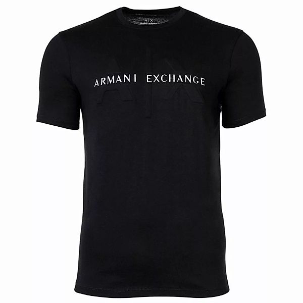 A|X ARMANI EXCHANGE Herren T-Shirt - Logo, Rundhals, Cotton Stretch Schwarz günstig online kaufen