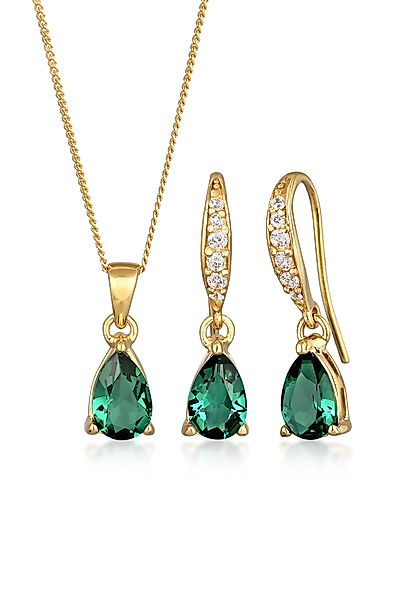 Elli Schmuckset Kette Ohrhänger Quarz Topas günstig online kaufen