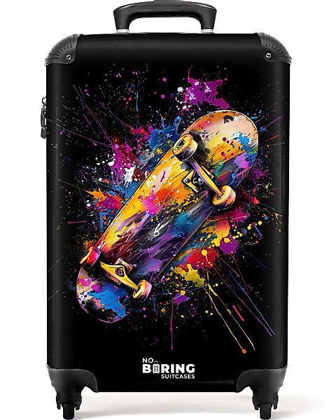 NoBoringSuitcases.com© Hartschalen-Trolley Skateboard mit Graffiti 55x35x20 günstig online kaufen