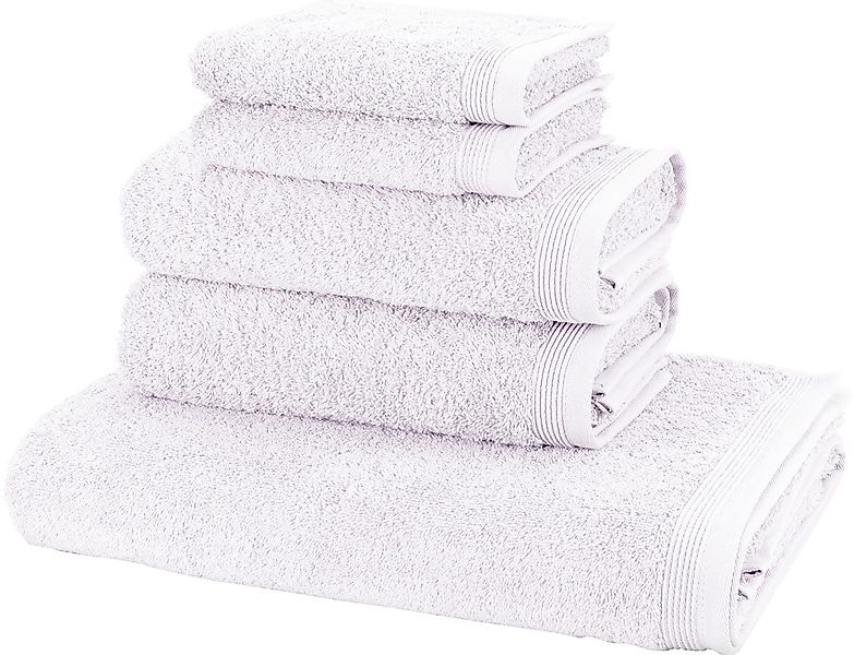 Möve Handtuch Set "Basic" 5tlg.-Set: 2xGäste- 2xHand- und 1xBadetuch in Wal günstig online kaufen