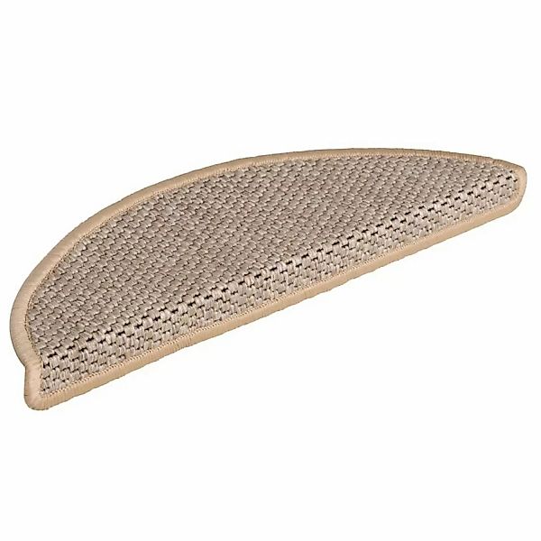 VidaXL Treppenmatten Selbstklebend Sisal 15 Stk. 56x17x3 cm Hellbeige günstig online kaufen