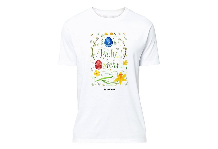 Mr. & Mrs. Panda T-Shirt Frohe Ostern - Weiß - Geschenk, Geburstag, Osterne günstig online kaufen