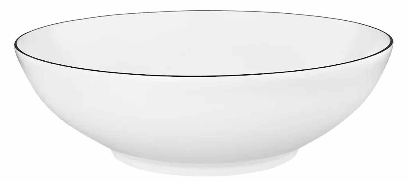Seltmann Weiden Schüssel "Lido Black Line" 1 Stk. aus Porzellan Schale rund günstig online kaufen