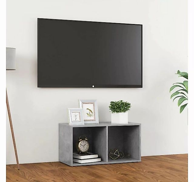 furnicato TV-Schrank Betongrau 72x35x36,5 cm Holzwerkstoff günstig online kaufen