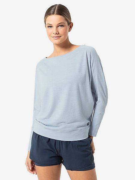 SUPER.NATURAL Langarmshirt für Damen aus Merino W KULA TOP mit leichten Fle günstig online kaufen