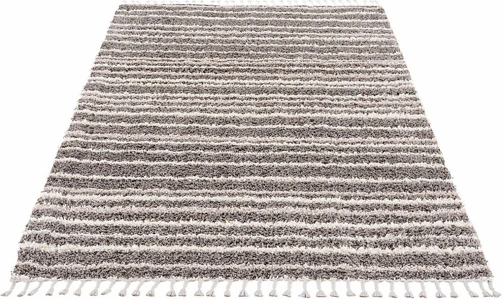 Carpet City "Pulpy 520" rechteckig 30 mm Höhe besonders weich, mit Fransen, günstig online kaufen