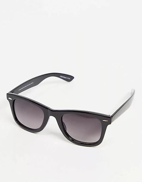 Accessorize – Faith – Sonnenbrille mit flachem Brauensteg in Schwarz günstig online kaufen