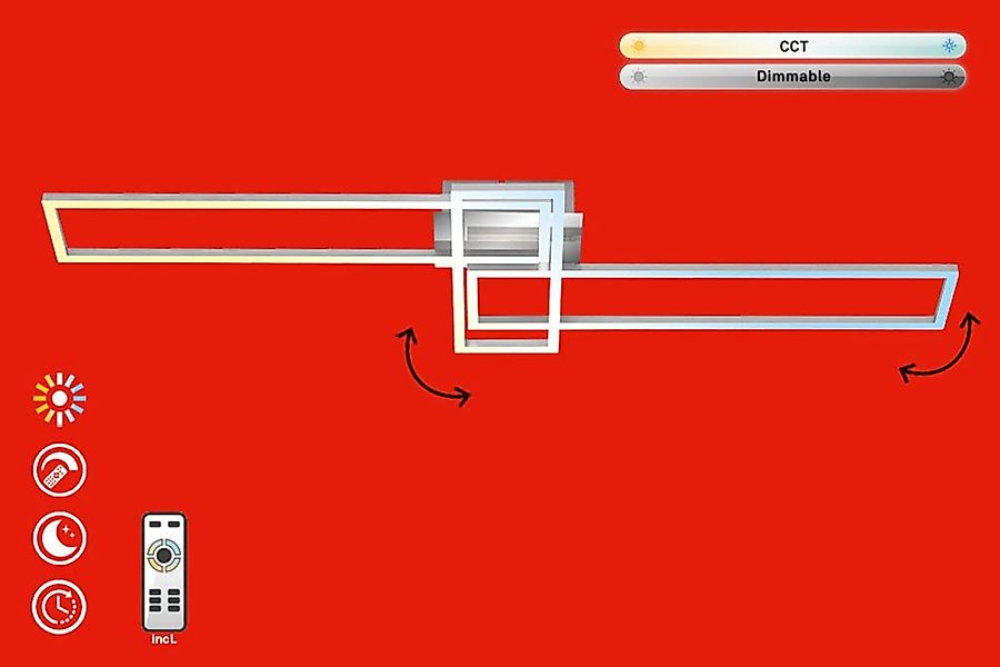 Briloner Leuchten LED Deckenleuchte FRAME günstig online kaufen