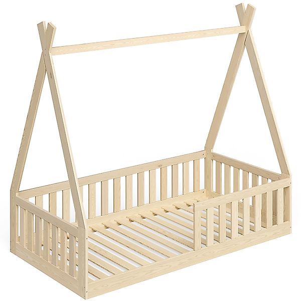 Bellabino Kinderbett Tajo (Tipi-Bodenbett, 80x160 cm, günstig online kaufen