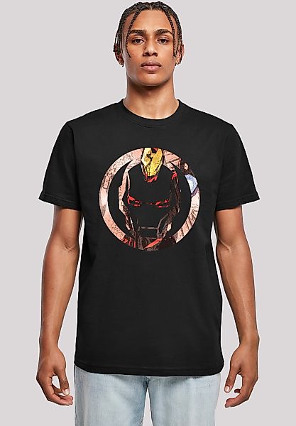 F4NT4STIC T-Shirt "Marvel Superhelden Iron Man Montage Symbol", Herren,Prem günstig online kaufen