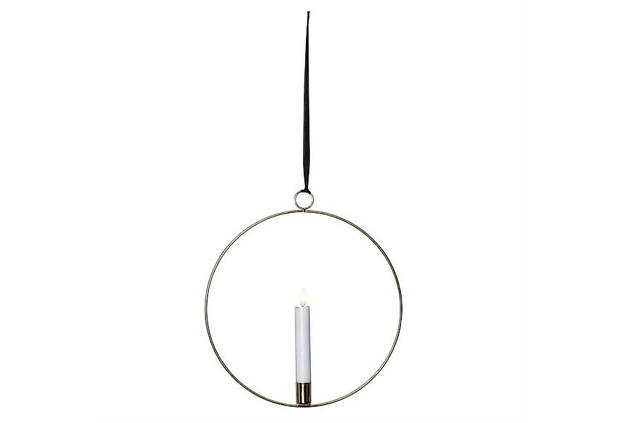 MARELIDA Hängeleuchte Dekoring mit LED Kerze Flamme mit Aufhänger 28,5cm Ti günstig online kaufen