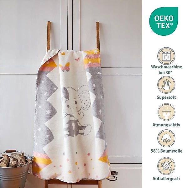 Babydecke 90x120 cm - flauschig weich günstig online kaufen