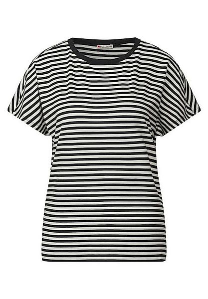 STREET ONE T-Shirt – Kurzarmshirt mit Rundhalsausschnitt und Dropped Should günstig online kaufen