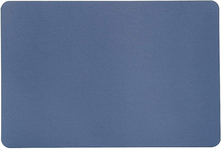 KESPER® Platzset Platzset, Tischset Lederoptik blau 44x29cm Kunststoff, (1- günstig online kaufen