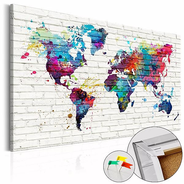 Korkbild - Walls Of The World  [cork Map] günstig online kaufen