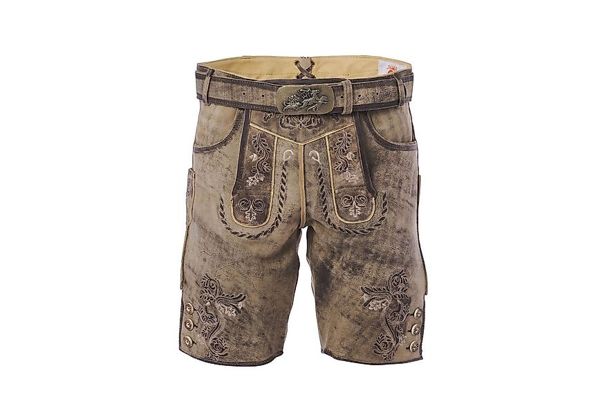 Trachtenkult Trachtenlederhose Kurze Ziegenlederhose Louis günstig online kaufen