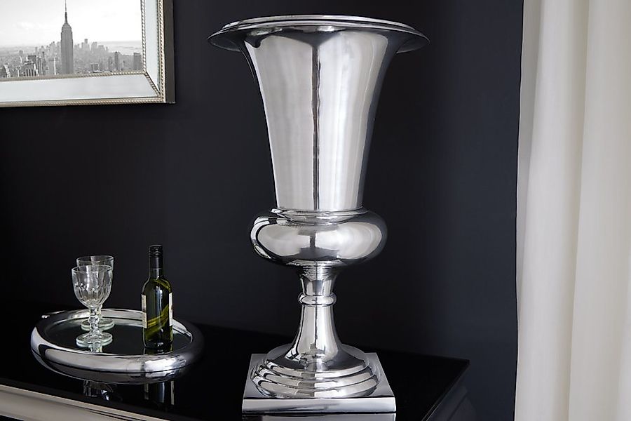 riess-ambiente Dekovase GOAL 60cm silber, Bodenvase · Deko · Standvase · Po günstig online kaufen