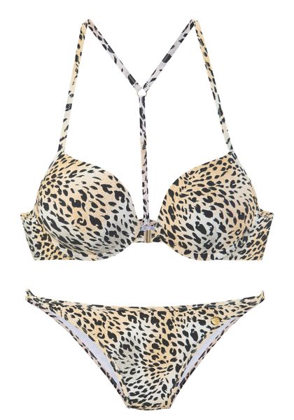 LASCANA Push-Up-Bikini Silea mit modischem Tierdruck günstig online kaufen