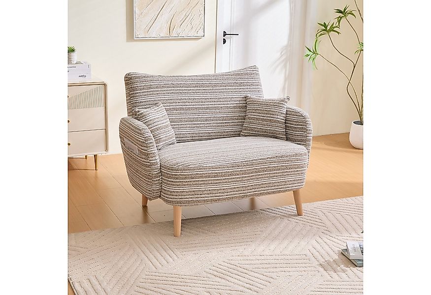 BlingBin 2-Sitzer Polstersofa mit Armlehne, Doppelsofa mit 2 Kissen, Sofa 1 günstig online kaufen