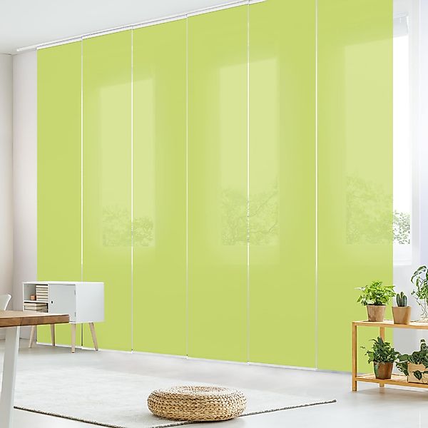Bilderdepot24 Schiebegardine modern Flächenvorhang blickdicht Frühlingsgrün günstig online kaufen
