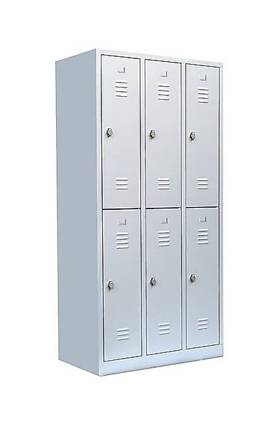 Steelboxx Spind XL Spind 6 Fächer Schließfachschrank Garderobenschrank H 19 günstig online kaufen