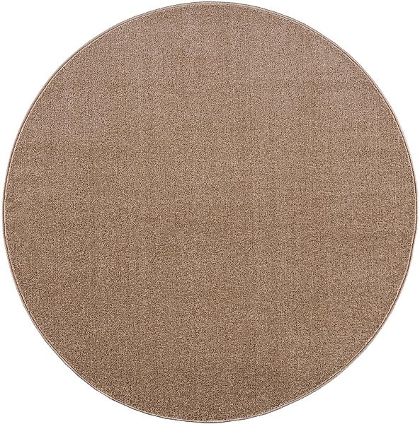 Sanat Teppich Uni, rund, Höhe: 13 mm, robuster Kurzflorteppich, große Farba günstig online kaufen