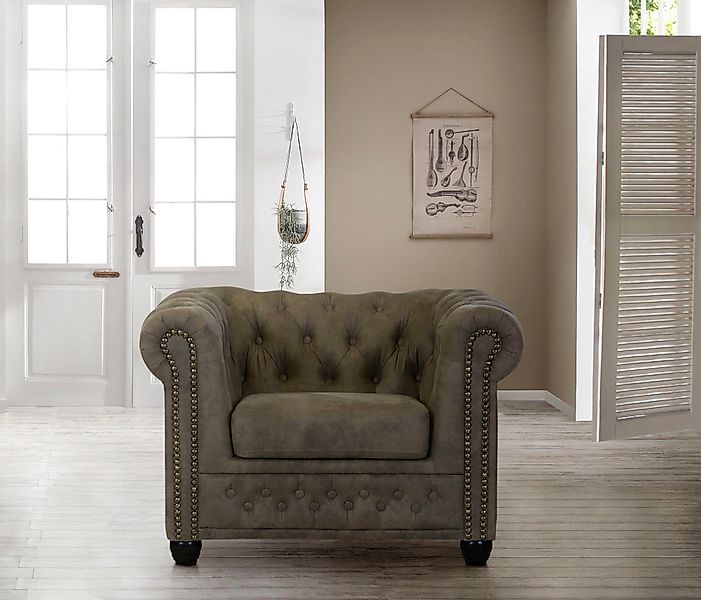 Home affaire Chesterfield-Sessel "Rysum Sessel", passend zur Serie "Rysum" günstig online kaufen