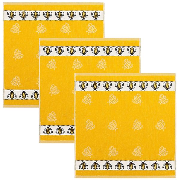 Kracht Geschirrtuch Bienen, (3-tlg., 3-teilig), 3er günstig online kaufen