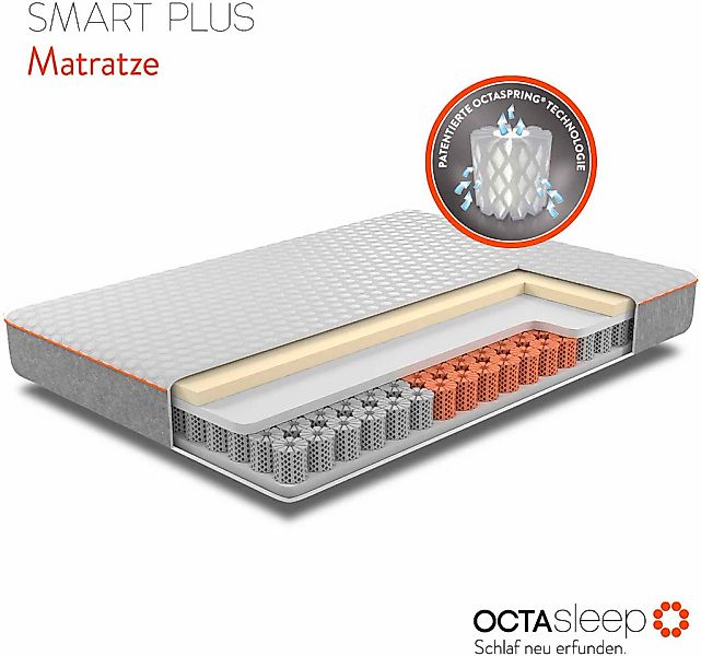 OCTAsleep Komfortschaummatratze "Octasleep Smart Plus Matress" 18 cm hoch R günstig online kaufen