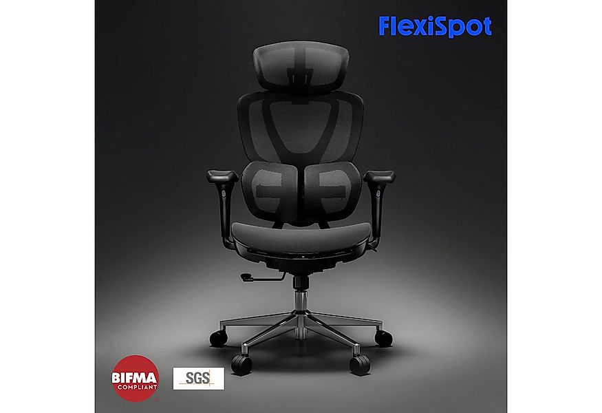 FLEXISPOT Drehstuhl Ergonomischer Bürostuhl, Arbeitsstuhl mit Dual-Wing Len günstig online kaufen