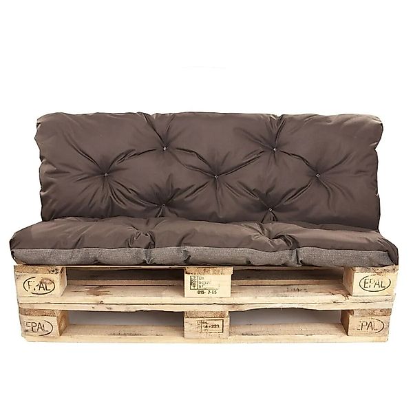 Setgarden Enkel Set Palettenkissen 120x50x50cm Sitzkissen + Rückenkissen 1t günstig online kaufen
