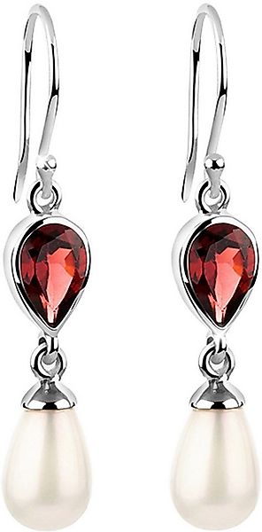 Elli Paar Ohrhänger Schmuck Geschenk Silber 925 Ohrringe, mit Granat - mit günstig online kaufen