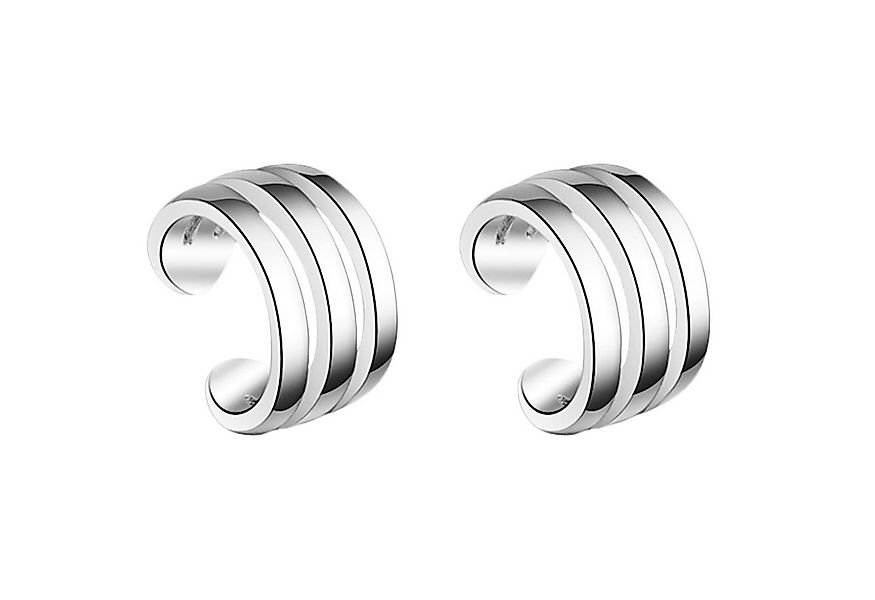 LÖB Ohrklemme Silber Ohrklemme Ear Cuff Fake Piercing Ohr Ring Helix Breit günstig online kaufen