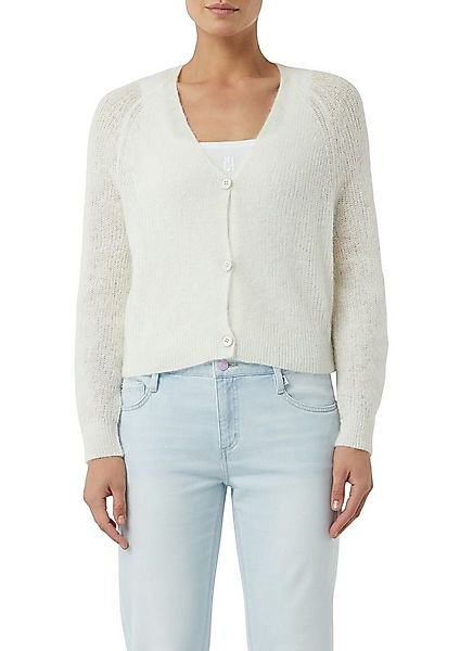 comma casual identity Cardigan casual, bequem, Alpakamix, V-Ausschnitt günstig online kaufen
