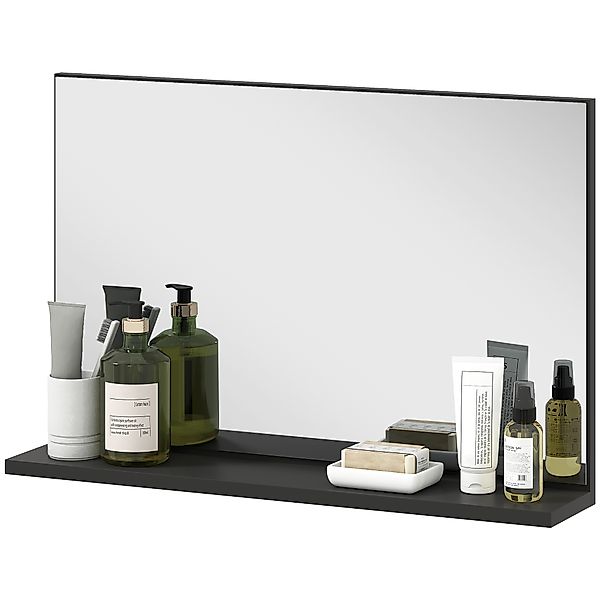 kleankin Badezimmerspiegel mit Regal an der Wand, moderner Multifunktions-B günstig online kaufen