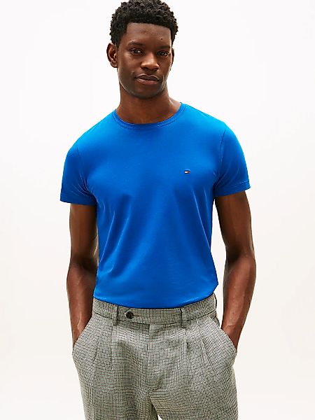 Tommy Hilfiger T-Shirt "STRETCH SLIM FIT" unifarben, casual, slim fit, Baum günstig online kaufen