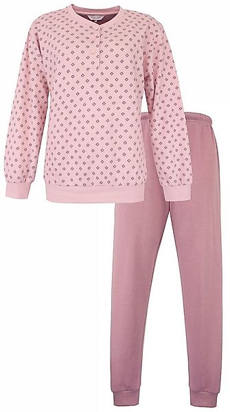 Tenderness Schlafanzug Microfleece Damen Pyjama warm (2 tlg) Modisches Desi günstig online kaufen