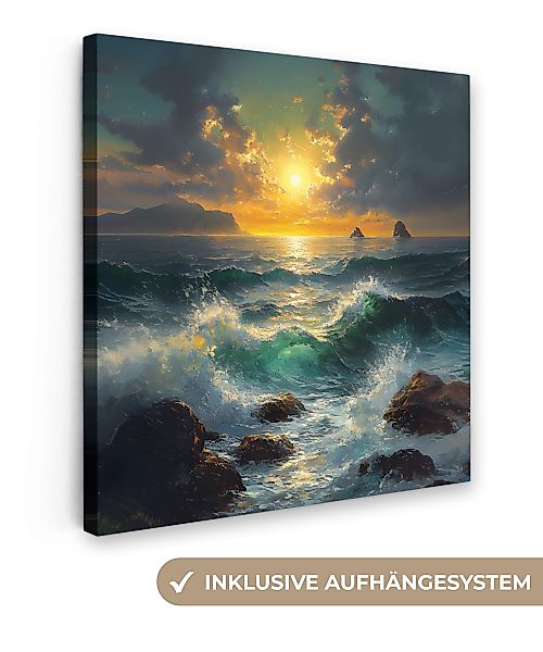 OneMillionCanvasses® Leinwandbild Meer - Sonne - günstig online kaufen