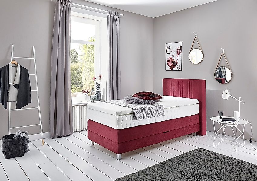 Westfalia Schlafkomfort Boxspringbett wahlweise mit Bettkasten und Topper günstig online kaufen