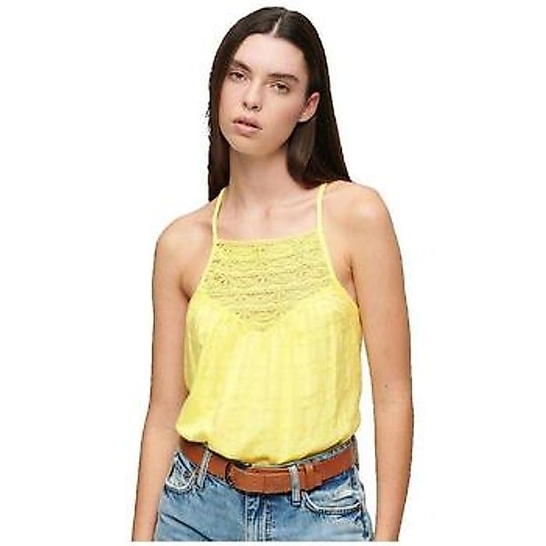 Superdry  Tank Top Débardeur  en dentelle jaune günstig online kaufen