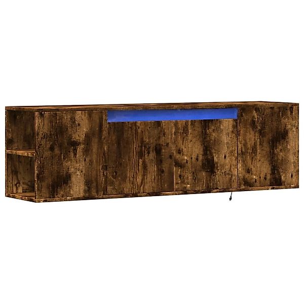 vidaXL TV-Wandschrank mit LED-Beleuchtung Räuchereiche 135x31x39,5 cm 85238 günstig online kaufen