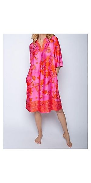 Emily Van Den Bergh Blusenkleid Kleid EMILY VAN DEN BERGH pink orange flowe günstig online kaufen