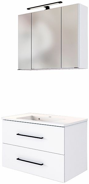 welltime Badmöbel-Set "Luena" Set, 2 Stk. tlg. Breite 80 cm, Softclose-Funk günstig online kaufen